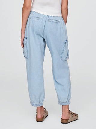 Jeans Denim con Cintura Elástica, Niña
