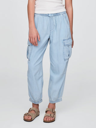 Jeans Denim con Cintura Elástica, Niña