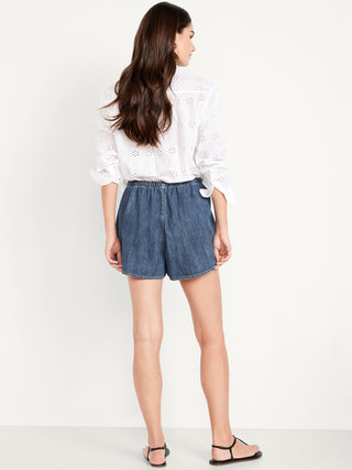 Enagua Denim con Cintura Elástica