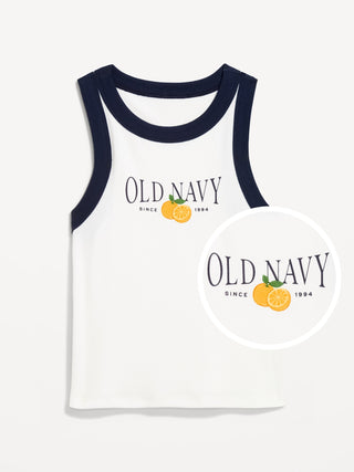 Camiseta sin Mangas con Logo Delantero
