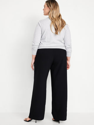 Extra High-Waisted Taylor Wide-Leg Trouser Pants.