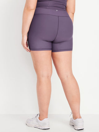 Short Biker Tale Alto con Cintura Elástica.