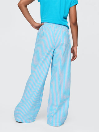 Pantalón con Cintura Elástica Estampado Rayas