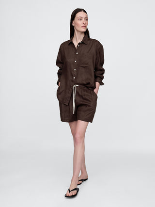 Short con Cintura Elástica y Bolsillos