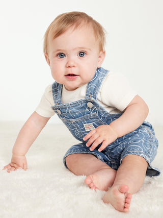 Enterizo Denim con Correas Ajustables, Bebé