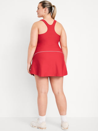 Vestido Deportivo con Detalles en Contraste