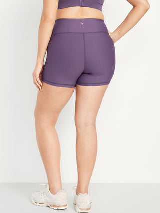 Short Biker Tale Alto con Cintura Elástica.