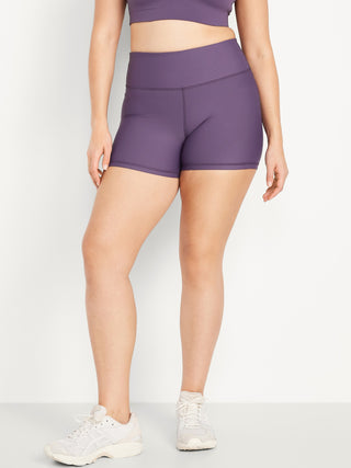Short Biker Tale Alto con Cintura Elástica.