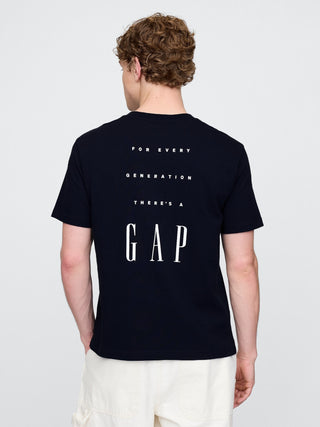 Camiseta Manga Corta con Logo de Algodón