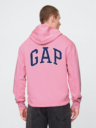 Sudadera con capucha de rizo francés de peso pesado con logo de Gap.