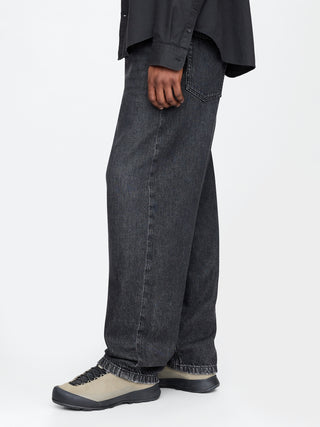 Jeans Rectos Talle Medios con Bolsillos