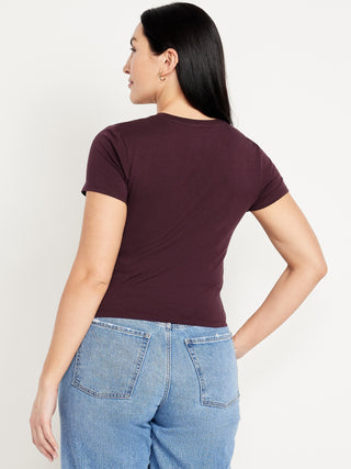 Camiseta Manga Corta Acanalada