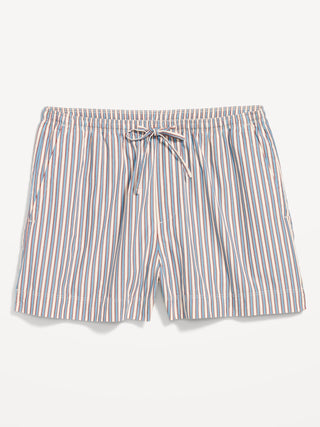 Short Talle Alto con Cintura Elástica de Rayas