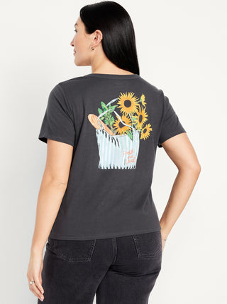 Camiseta Manga Corta con Gráfico