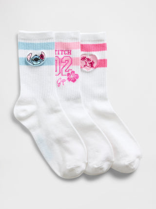 Paquete de 3 Medias con Estampado, Niña