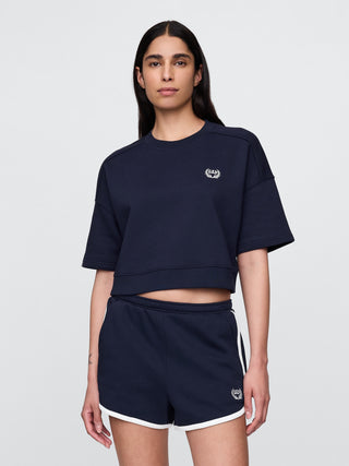 Camiseta Manga Corta con Logo Bordado