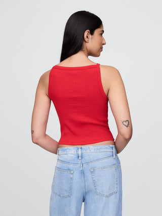 Camiseta Escote Cuadrado de Algodón