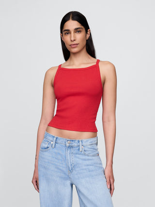 Camiseta Escote Cuadrado de Algodón