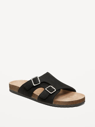 Sandalias con Correas Dobles y Hebillas, Hombre