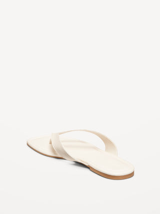 Sandalias Planas de Piel Sintética, Mujer