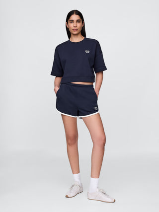 Camiseta Manga Corta con Logo Bordado
