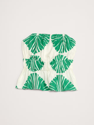 Blusa Peplum con Estampado