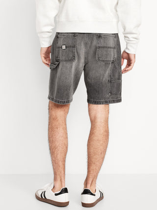 Short Denim con Efecto Desgastado