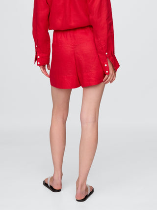 Short con Cintura Elástica y Bolsillos