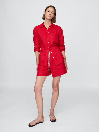 Short con Cintura Elástica y Bolsillos