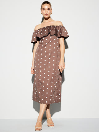 La ocasión del vestido midi de Old Navy Ruffle.