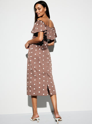La ocasión del vestido midi de Old Navy Ruffle.