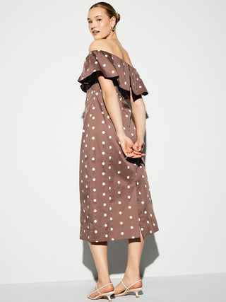 La ocasión del vestido midi de Old Navy Ruffle.