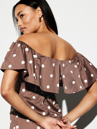 La ocasión del vestido midi de Old Navy Ruffle.