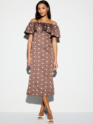 La ocasión del vestido midi de Old Navy Ruffle.