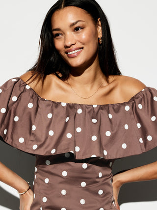 La ocasión del vestido midi de Old Navy Ruffle.