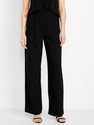 Extra High-Waisted Taylor Wide-Leg Trouser Pants.