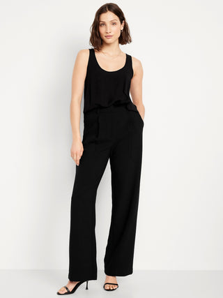 Extra High-Waisted Taylor Wide-Leg Trouser Pants.