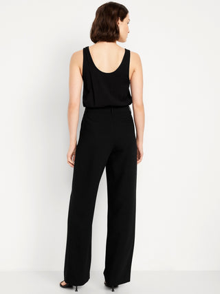Extra High-Waisted Taylor Wide-Leg Trouser Pants.