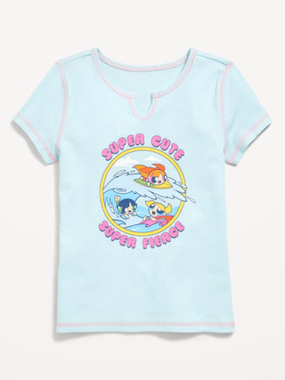 La camiseta gráfica acanalada de Powerpuff Girls ™ para niñas.