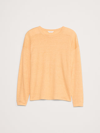 Camiseta Oversize Manga Larga de Lino