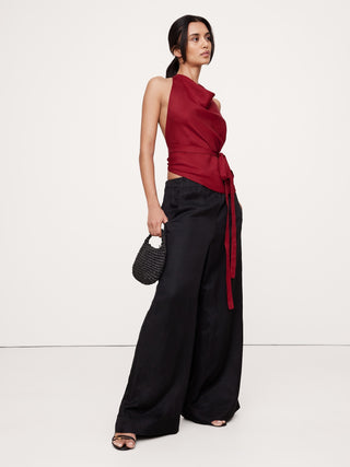 Blusa Halter con Espalda Abierta