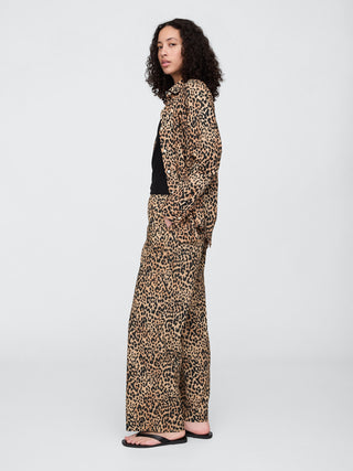 Pantalón con Cintura Elástica de Lino