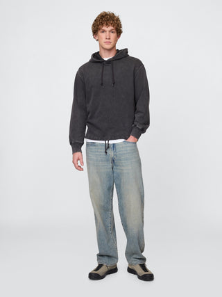 Sudadera con capucha de rizo francés de peso pesado con logo de Gap.