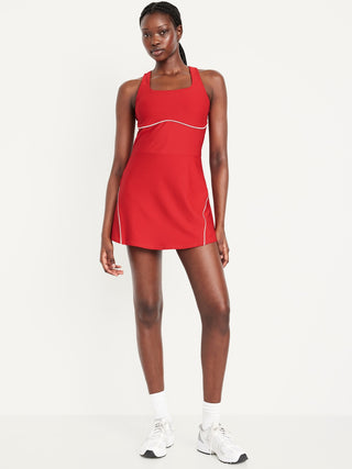 Vestido Deportivo con Detalles en Contraste