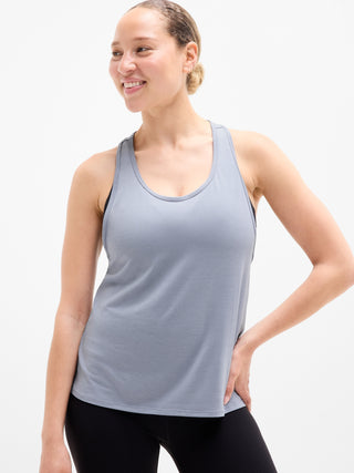 Sleeveless Crisscross Back Sports T-shirt