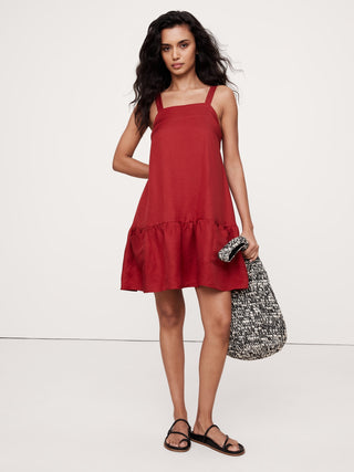 Vestido de Tirantes con Espalda Cruzada