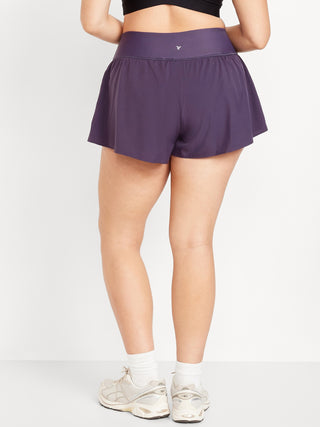 Short Deportivo Talle Alto con Cintura Elástica
