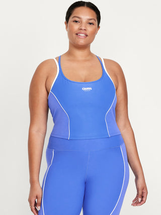 Sujetador Deportivo con Tirantes en Contraste.