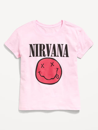 Camiseta gráfica Nirvana ™ para niñas.