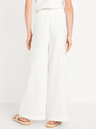 Pantalones de carga de doble pierna para niñas.